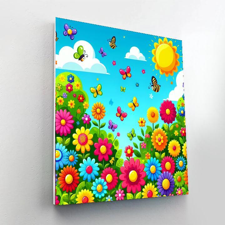 Bright Blooms Paint By Numbers Kits