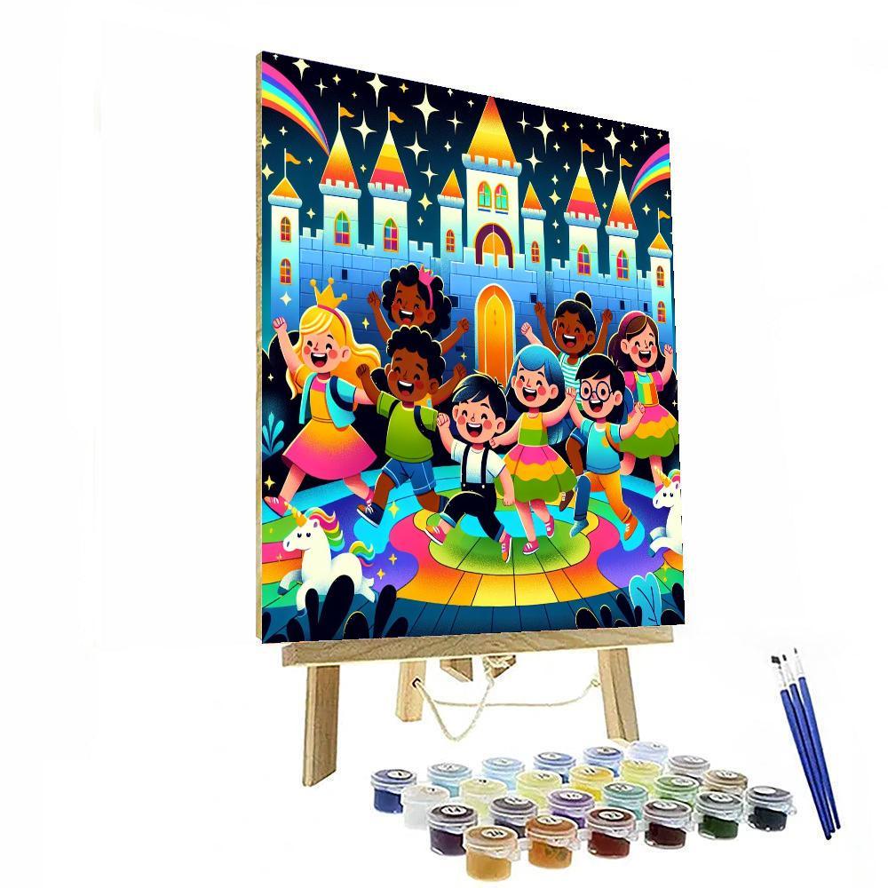 Enchanted Night At The Castle Paint By Color