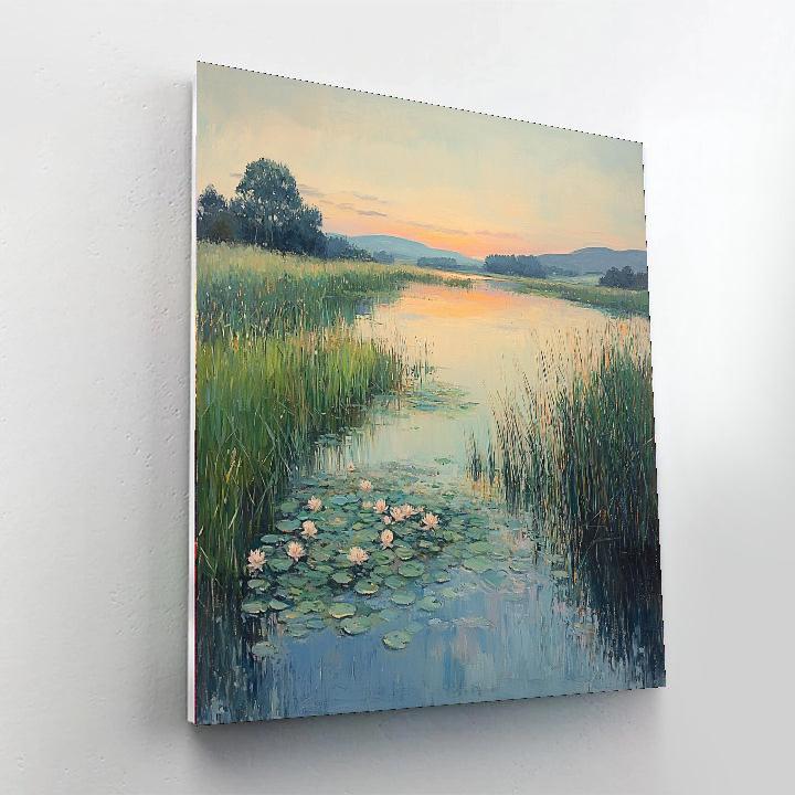 Edgar Degas Inspired Softly Whispering  DIY Paint By Numbers