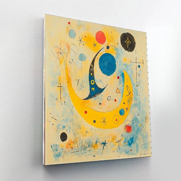 Joan Miró Inspired Mysterious Symbols  Painting Number Kit