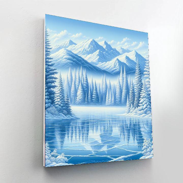 Serene Winter Evening Paint By Numbers Art