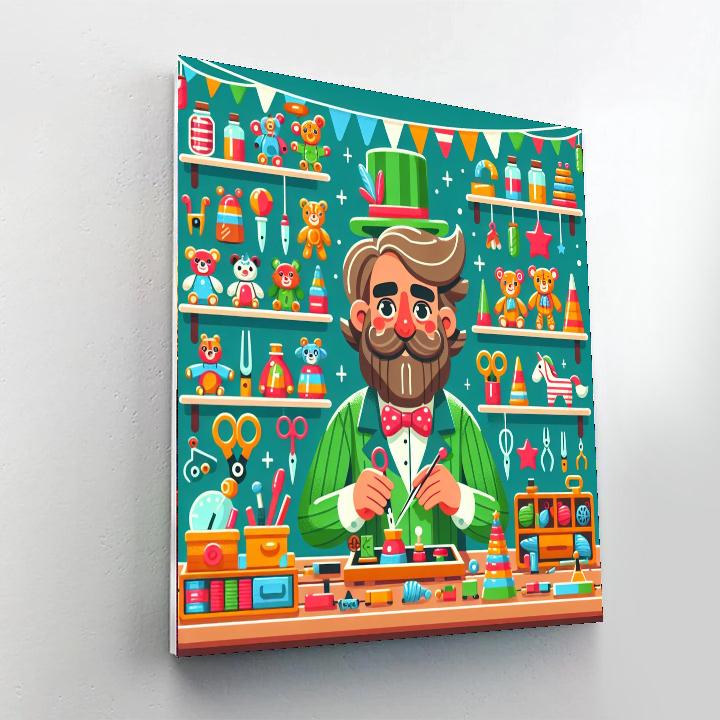 The Toymaker's Workshop Number Painting