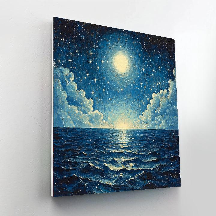 René Magritte Inspired Astral Enigma  Paint By Numbers Kits