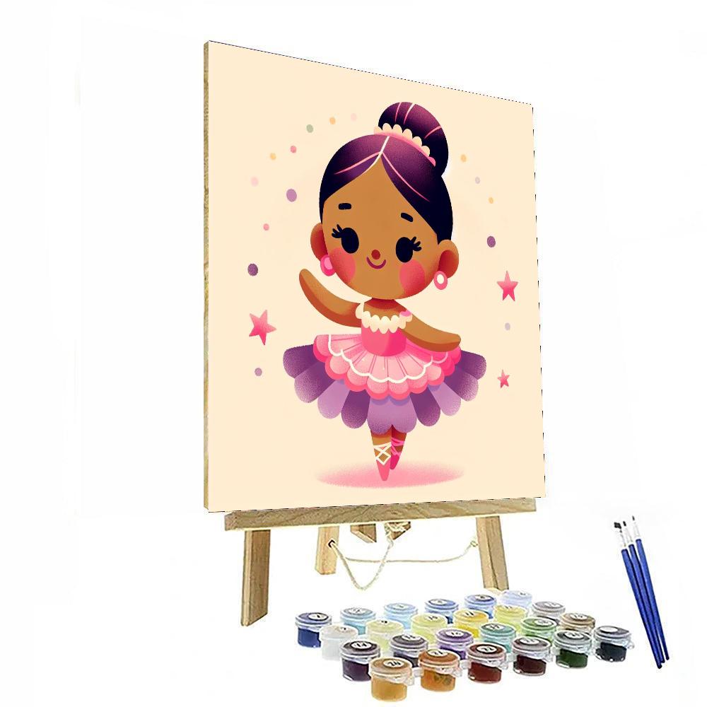 Charming Ballerina Painting By Numbers Kit