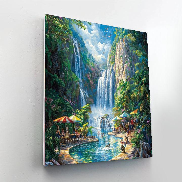 Ouzoud Waterfalls - Morocco Numbered Painting Kits