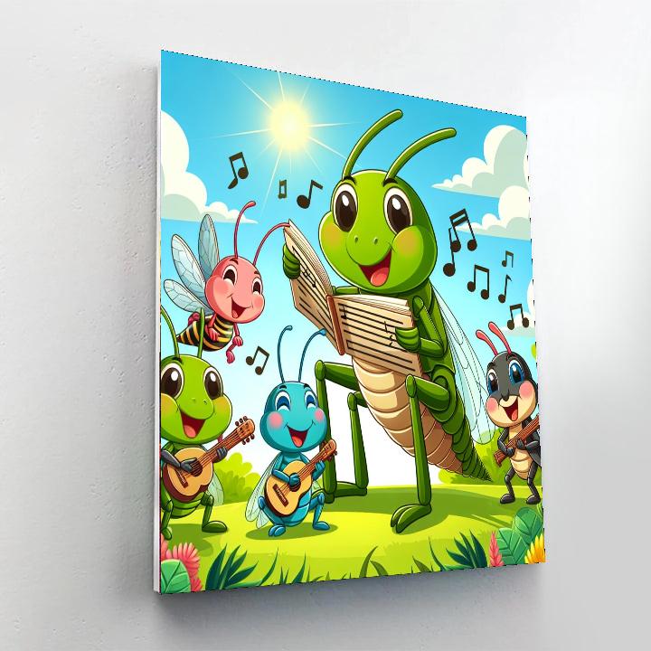 Merry Meadow Minstrels Number Painting