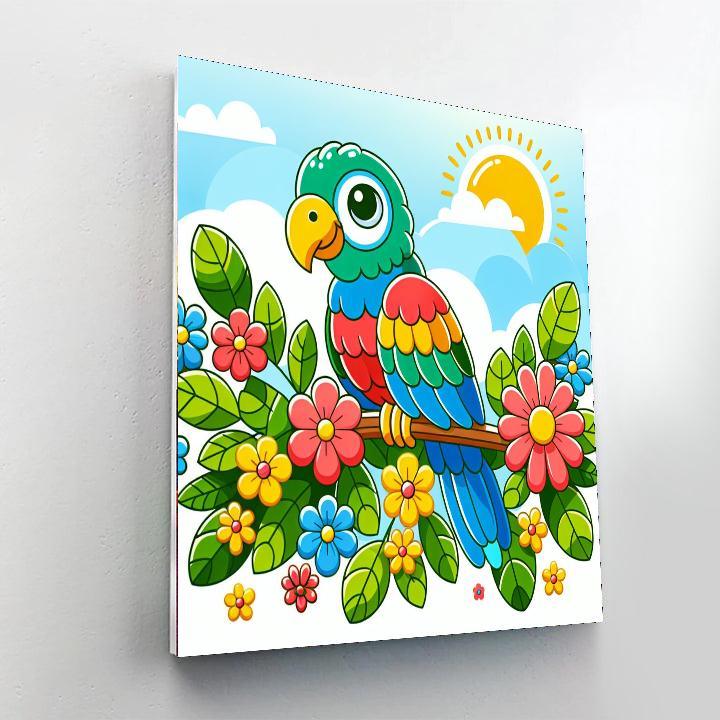 Witty Parrot Paint By Color