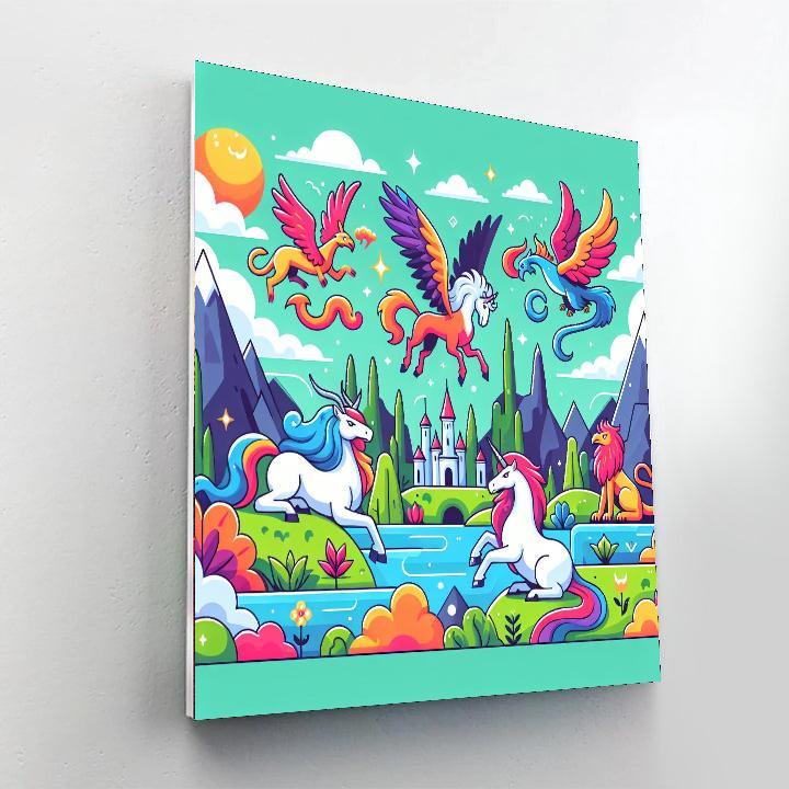 Mythical Beasts Unleashed Paint By Number