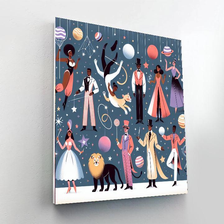 Celestial Circus Paint By Numbers Art