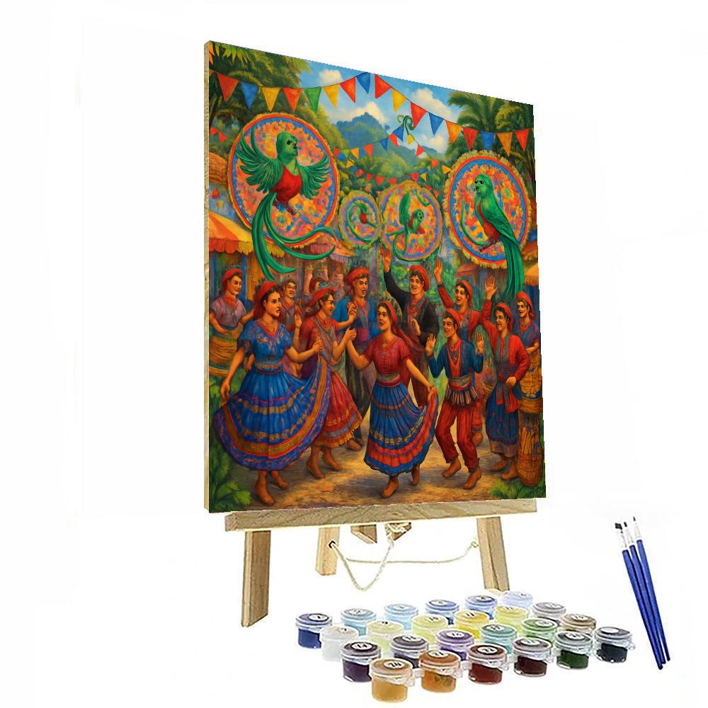 Quetzal Festival - Guatemala DIY Paint By Numbers