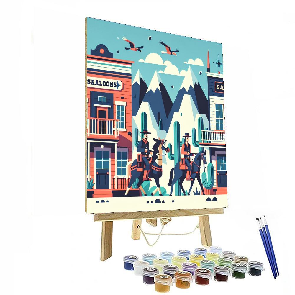 Wild West Frontier Journey Painting By Numbers Kit