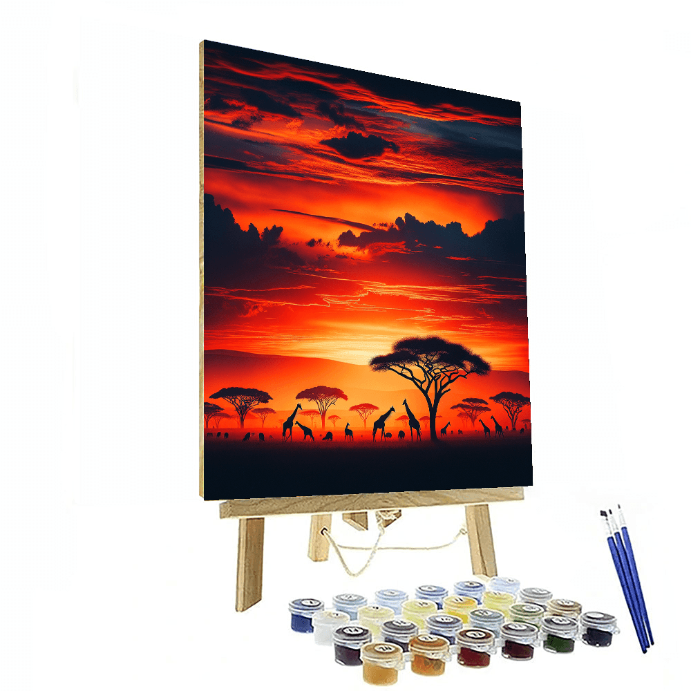 Safari Sunset - DIY Painting By Numbers Kit – Artistry Rack
