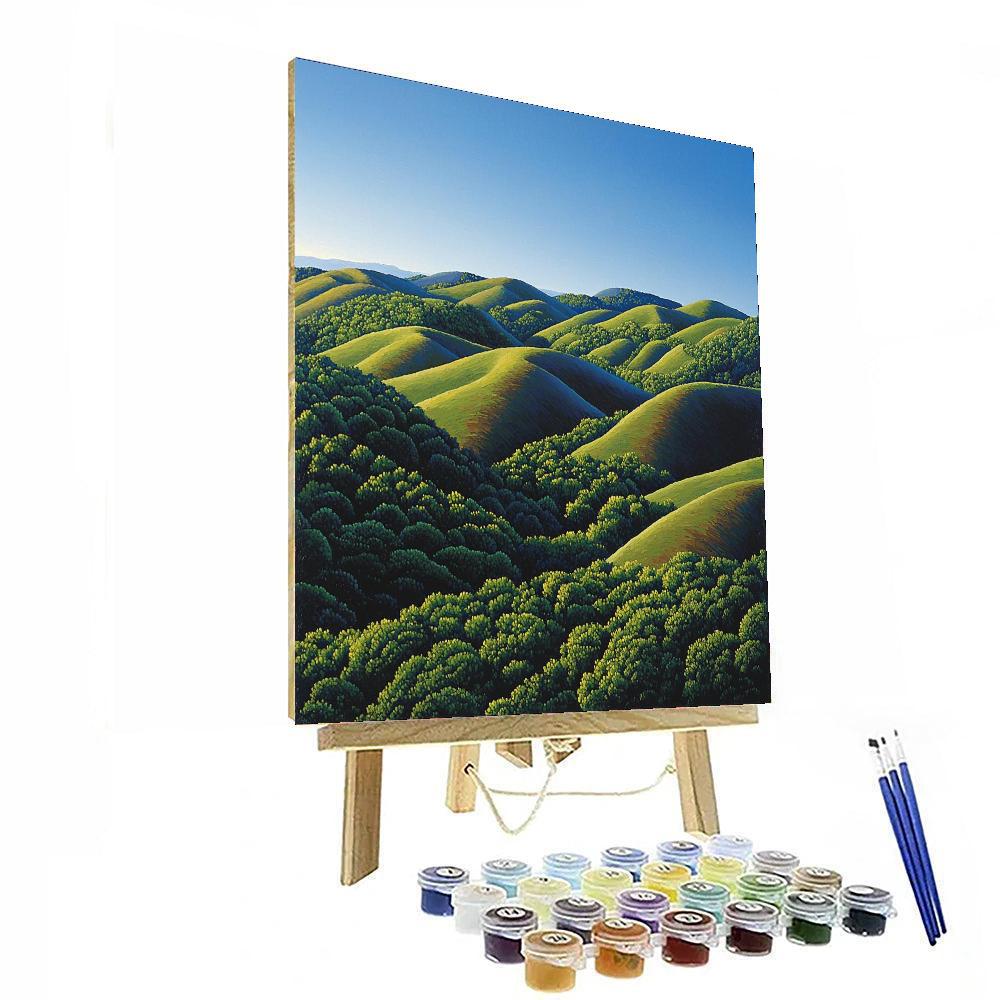 Chocolate Hills - Bohol DIY Paint By Numbers