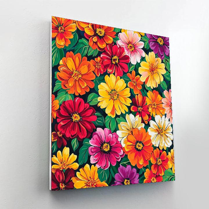 Frida Kahlo Inspired Ember Flowers  Paint By Color