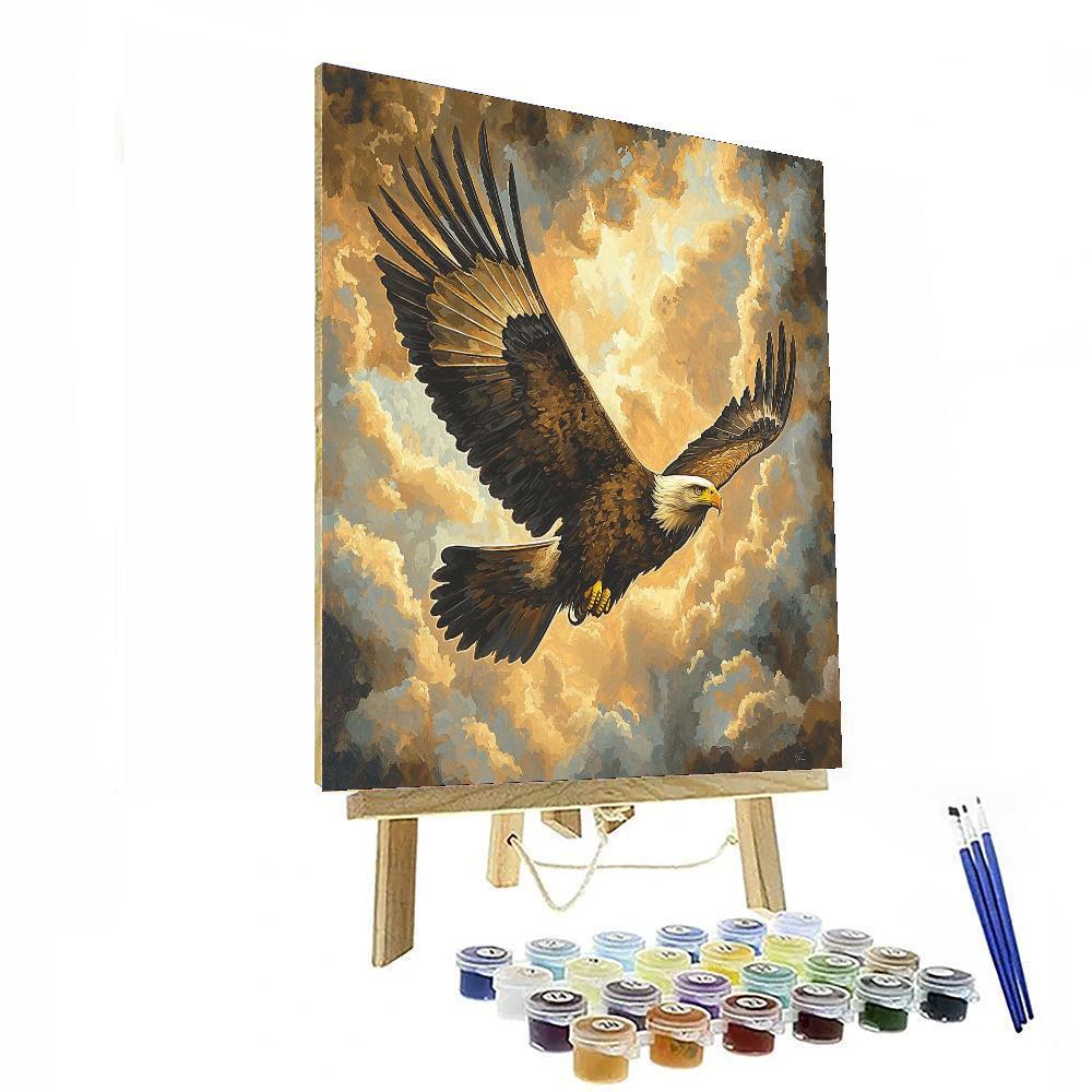 Michelangelo Inspired Eagle's Ascendancy  Paint By Color