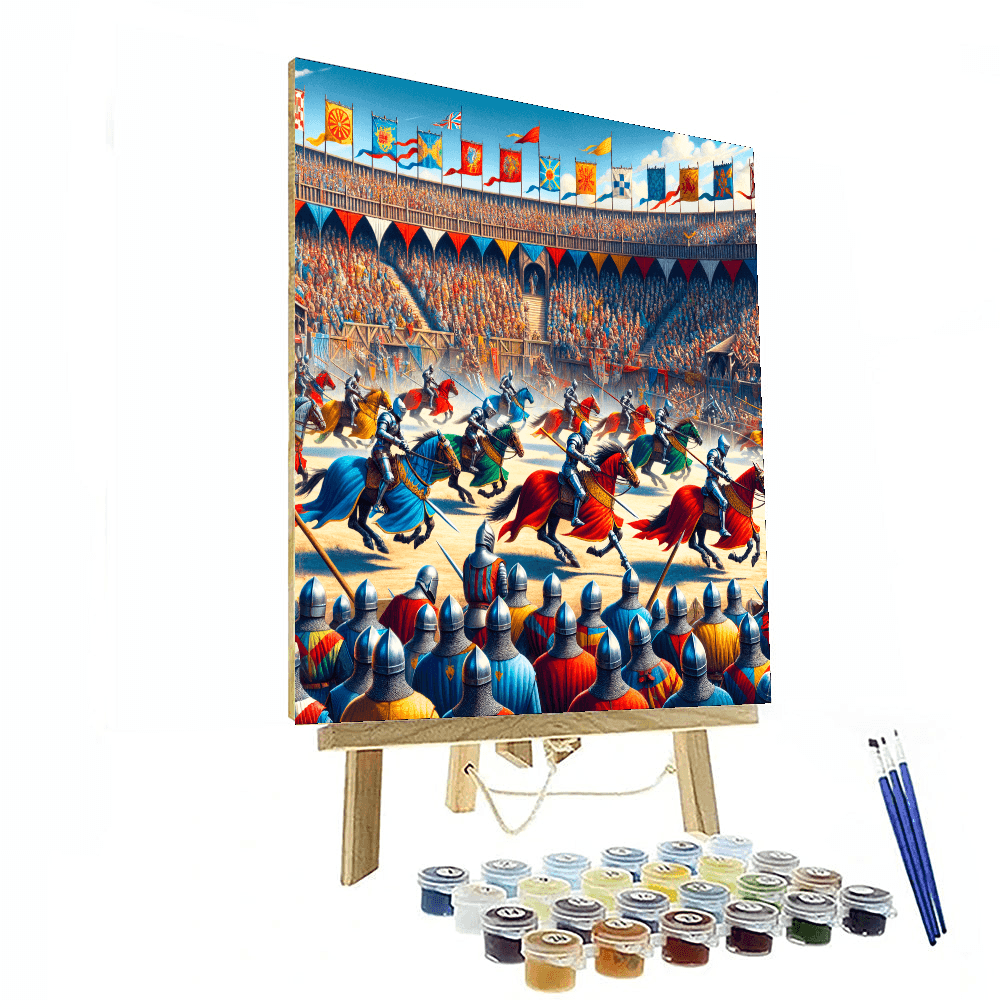 Medieval Tournament DIY Paint By Numbers