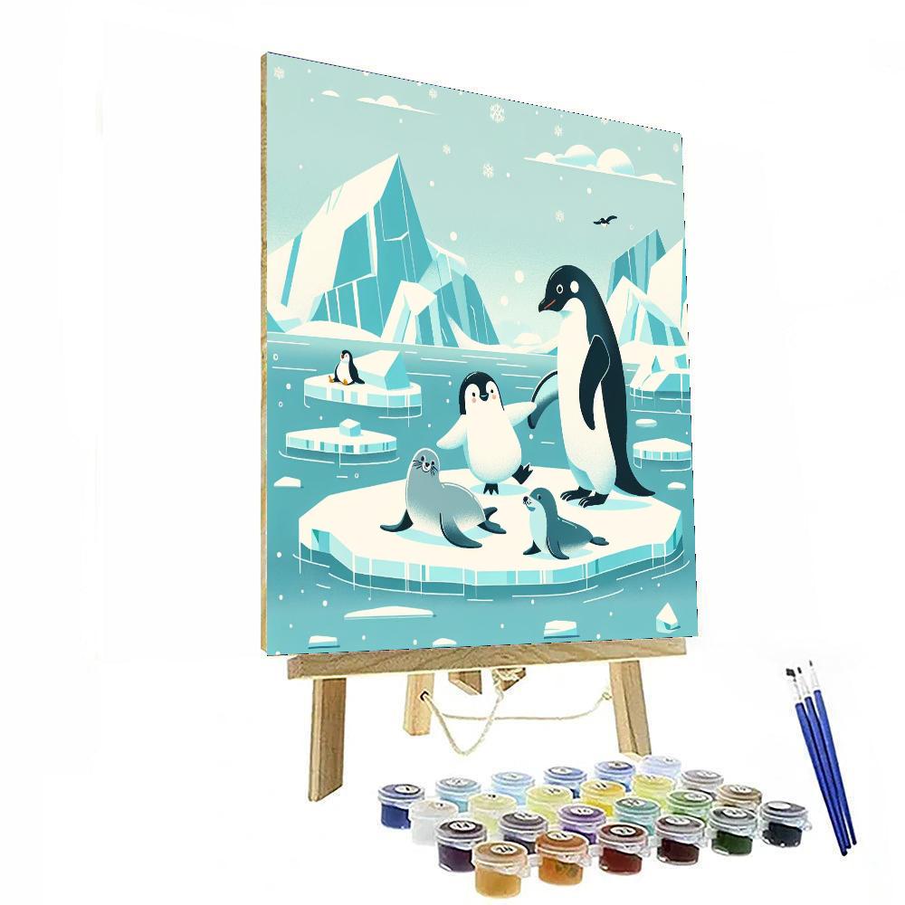 Polar Pals Adventure Number Painting