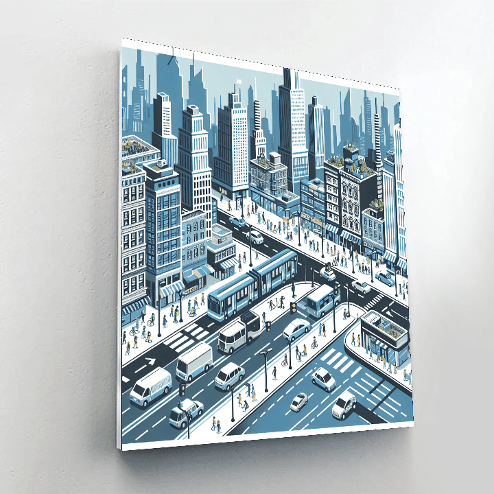 Busy City Adventure Number Painting