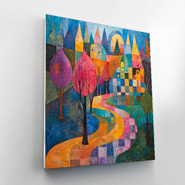 Paul Klee Inspired Colorful Expressions  Number Painting