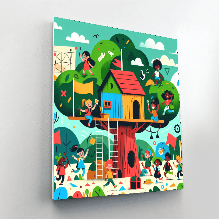 Treehouse Treasure Quest Paint By Number