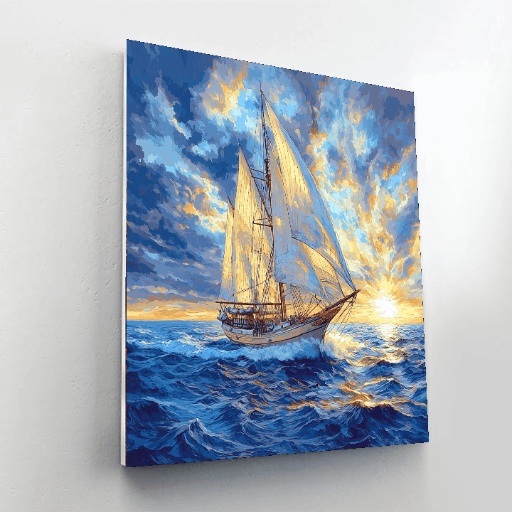 J.M.W. Turner Inspired Timeless Voyage - DIY Painting By Numbers Kit