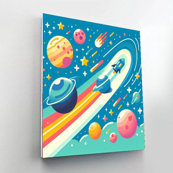 Galaxy Quest Adventures Paint By Numbers Art