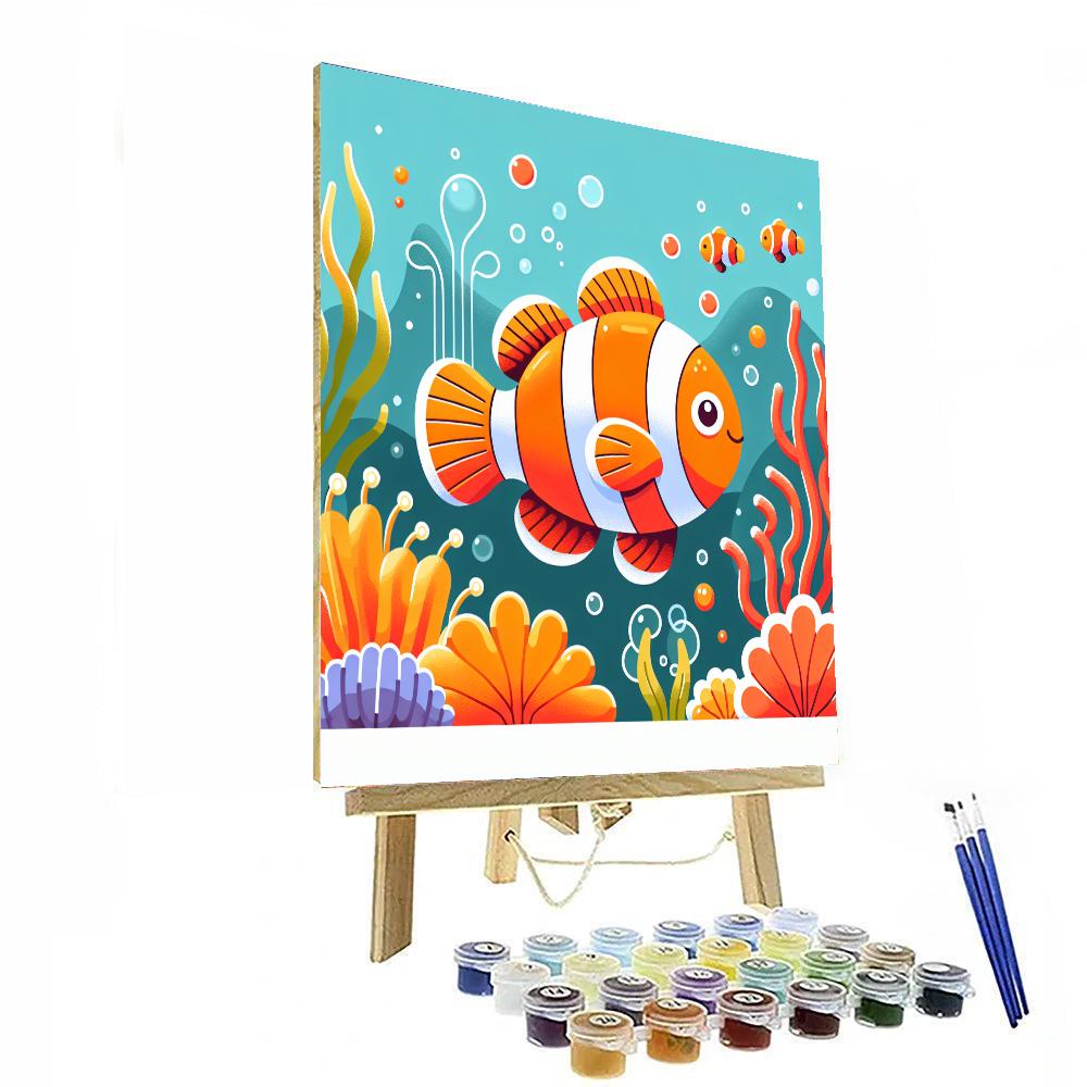 Happy Clownfish Numbered Painting Kits