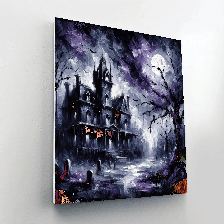 Spooky Manor DIY Paint By Numbers