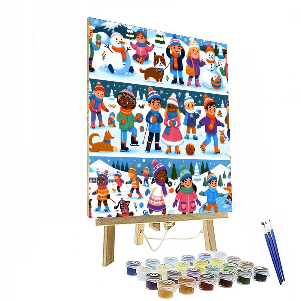 Magical Winter Fun DIY Paint By Numbers