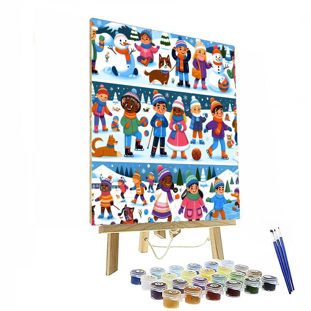 Magical Winter Fun DIY Paint By Numbers