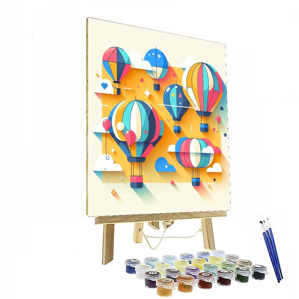 Ballooning Adventure Paint By Color