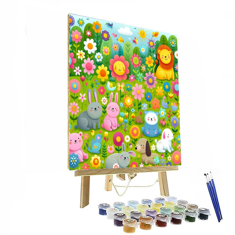 Springtime Frolic Fun Paint By Color