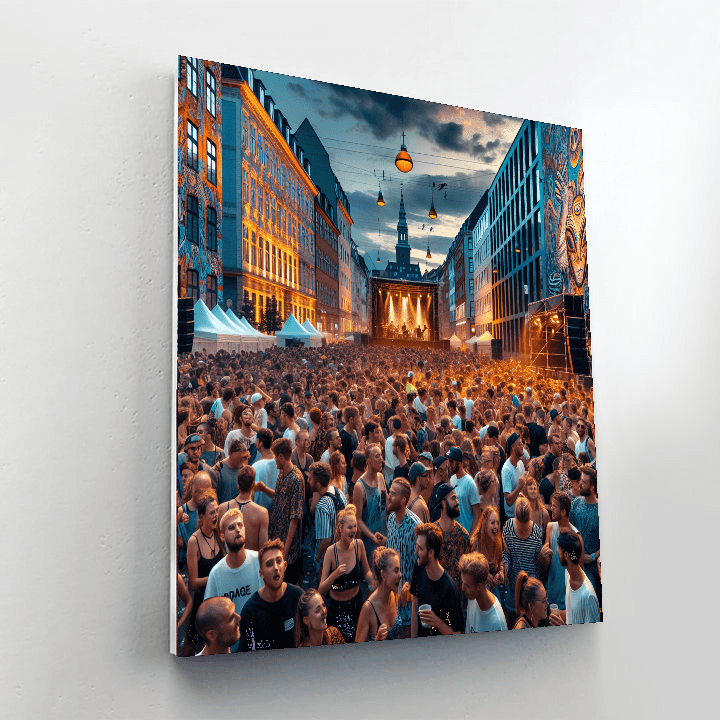 Copenhagen Distortion - Denmark Painting By Numbers Kit