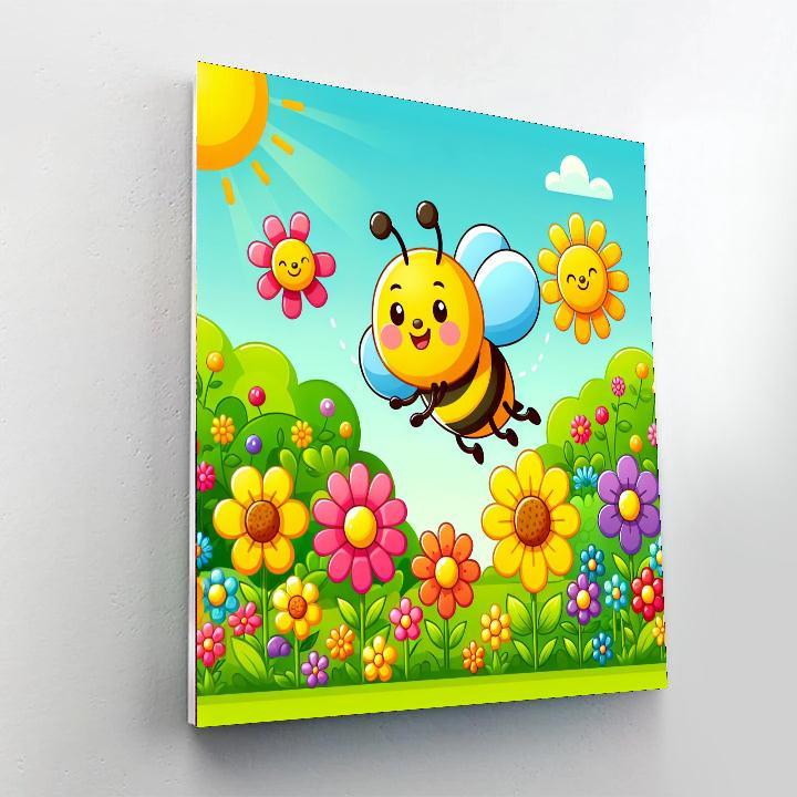 Sunny Bee Adventure Paint By Number