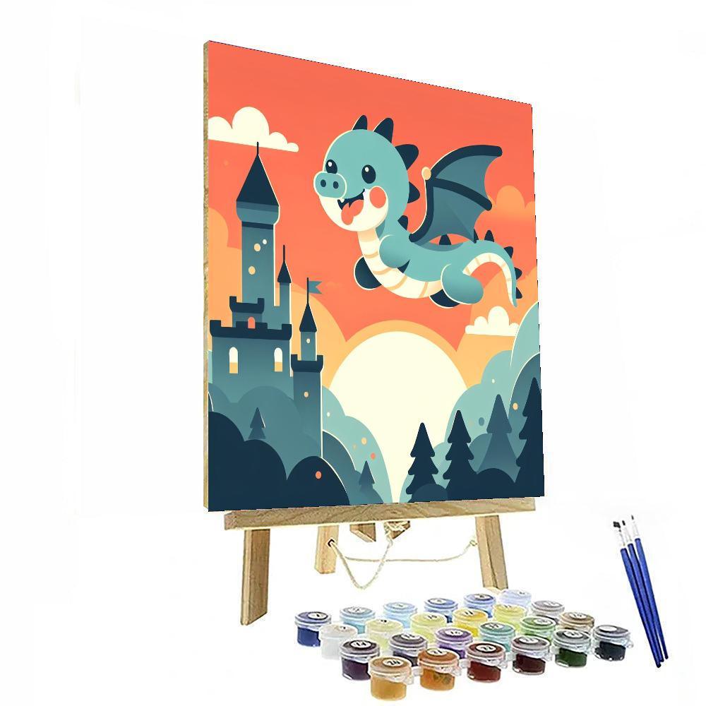 Adventure With A Dragon Paint By Number
