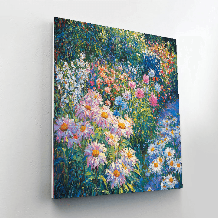 Claude Monet Inspired Colorful Garden Delight  Paint By Numbers Art