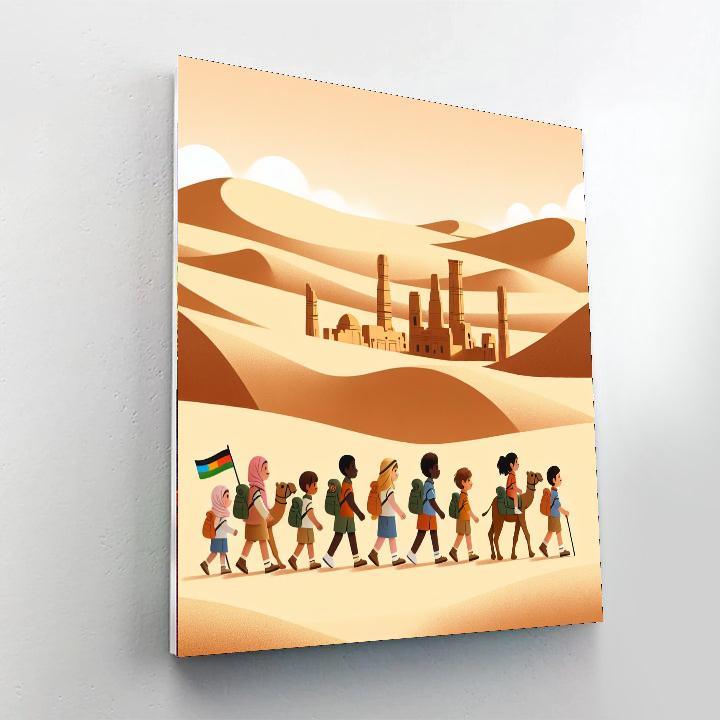 Desert Safari Adventure Paint By Color