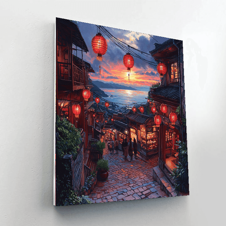 Jiufen - New Taipei City, Taiwan Numbered Painting Kits