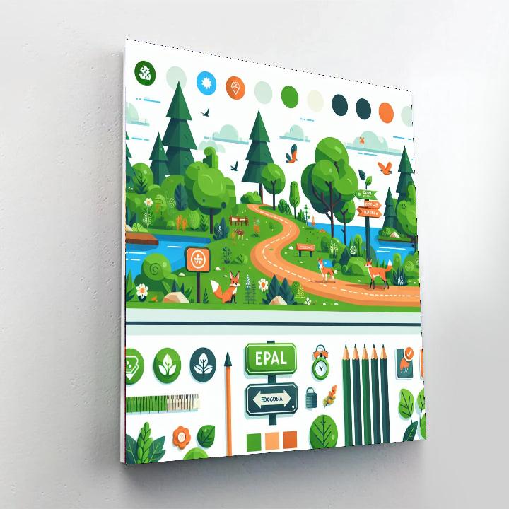 Eco Adventure Trail Paint By Number