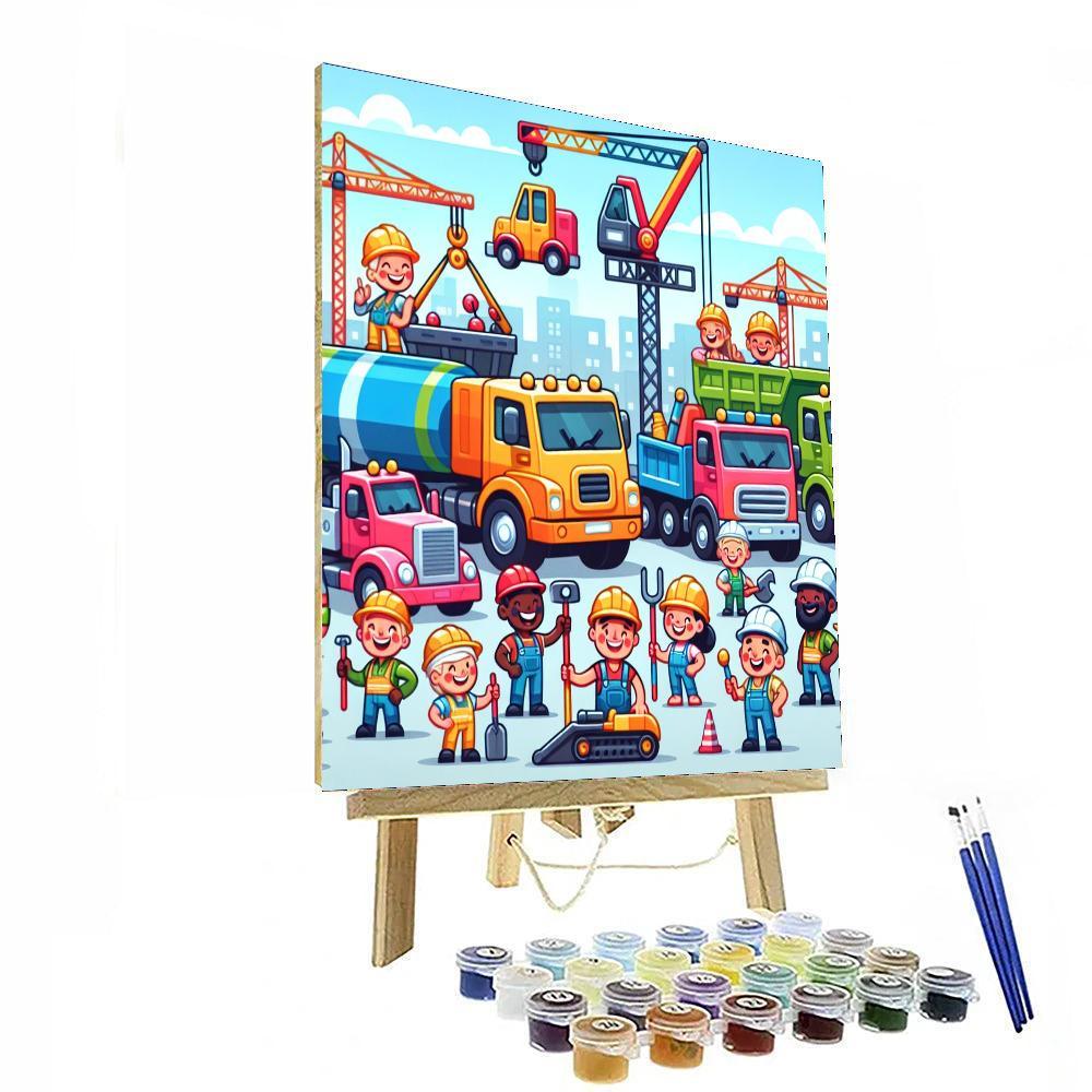 Construction Zone Paint By Color