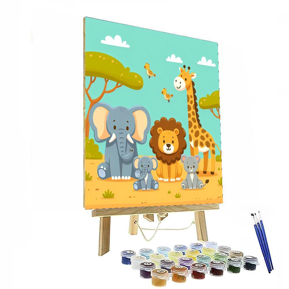 Safari Animals Adventure Number Painting