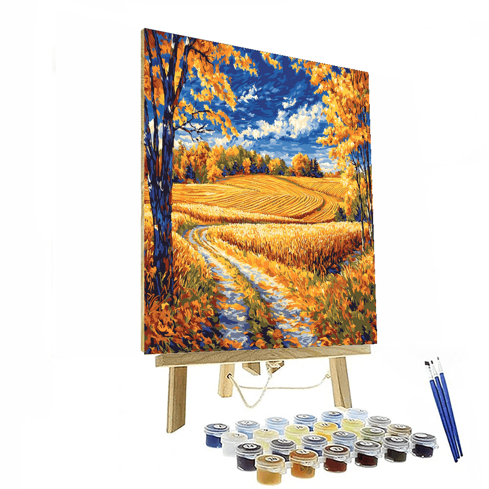 Vincent Van Gogh Inspired Harvest Fields  Paint By Number