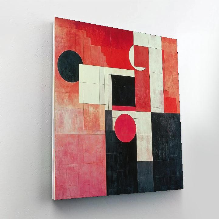 Kazimir Malevich Inspired Vibrational Forms  Paint By Color