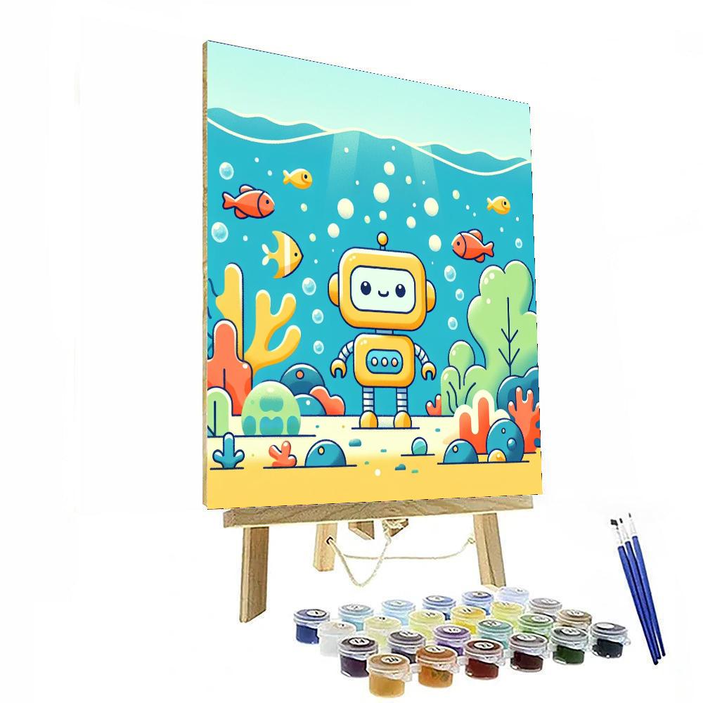 Underwater Robot Expedition Paint By Numbers Art