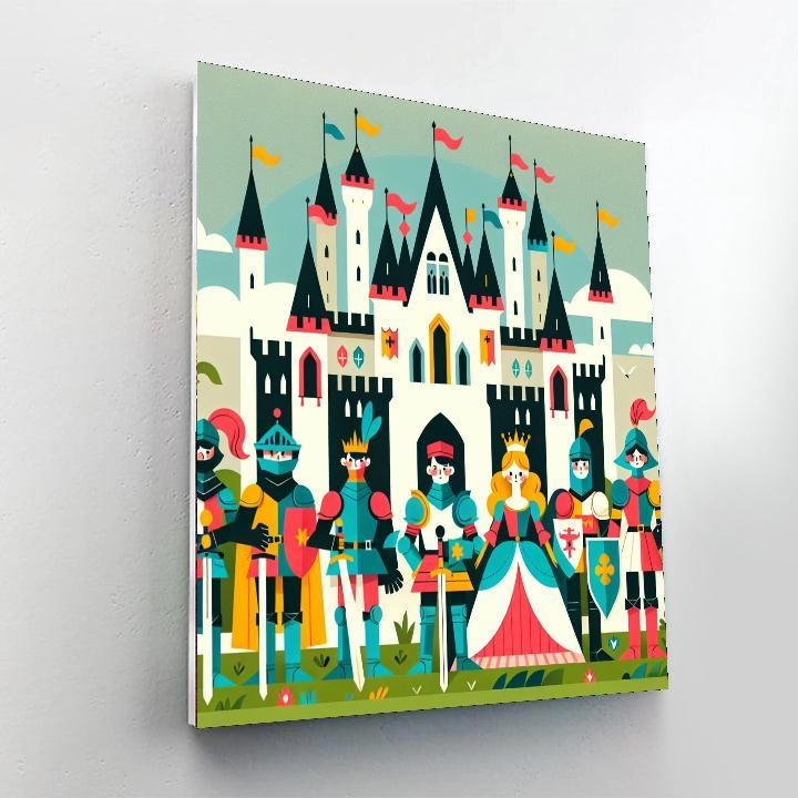 Courageous Castle Defenders Paint By Numbers Kits
