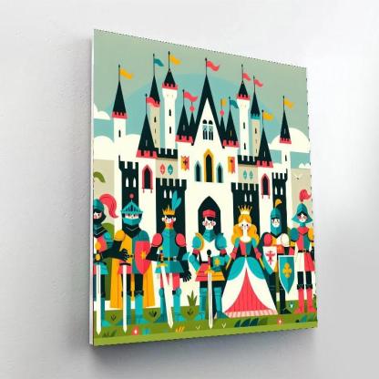 Courageous Castle Defenders Paint By Numbers Kits