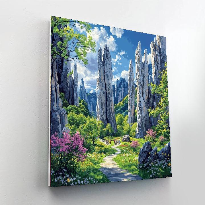 Shilin Stone Forest Paint By Number