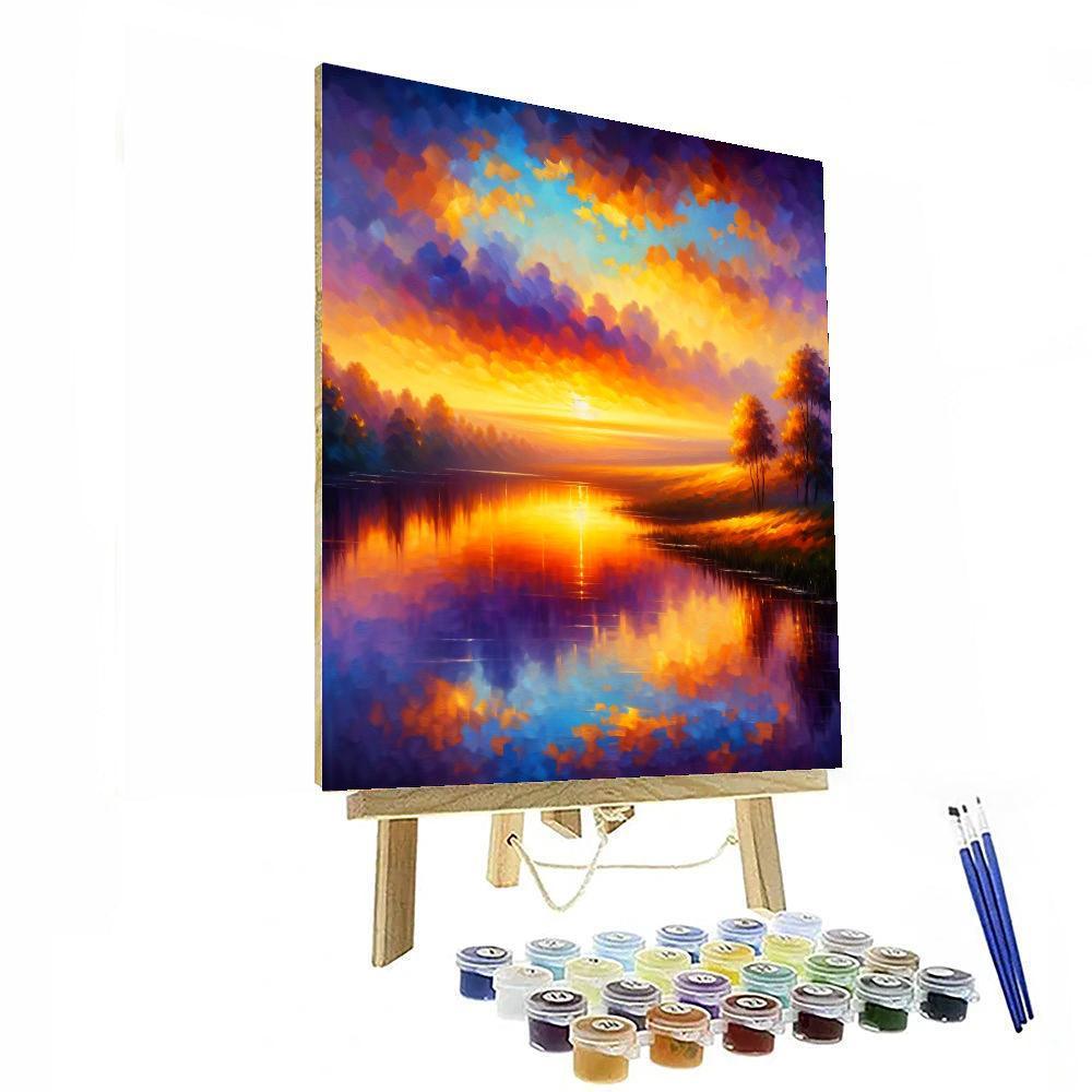 Enchanting Summer Evening Painting Number Kit