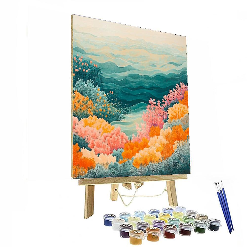 Georges Seurat Inspired Rhythms Of The Coral Reef  Paint By Numbers Kits