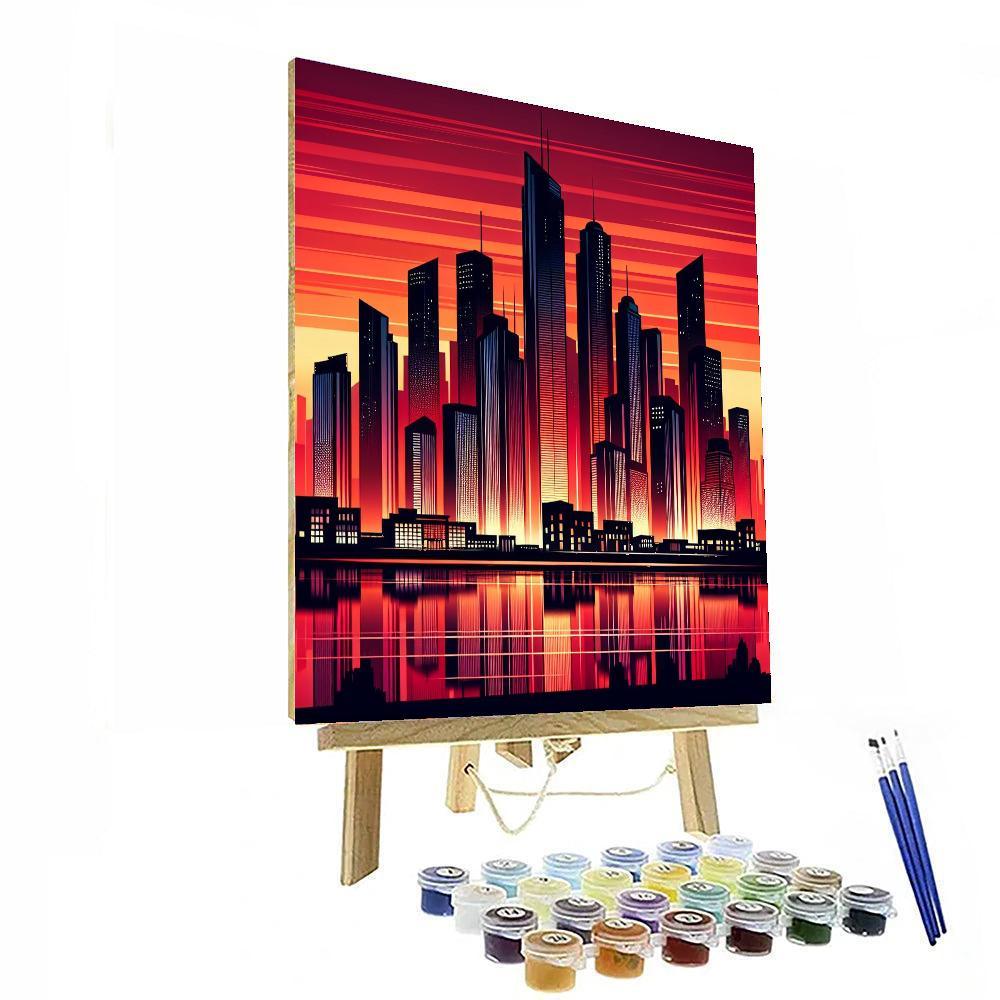 Chic Urban Escape Paint By Numbers Art